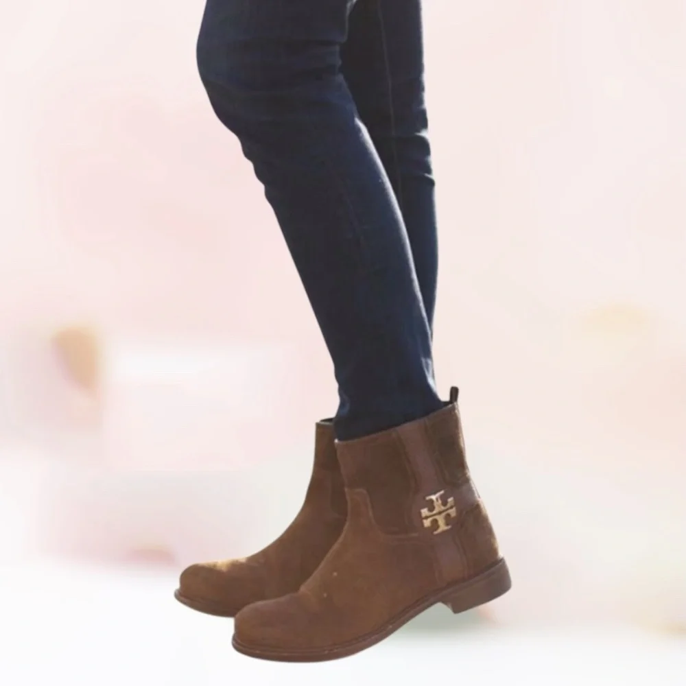 Tory Burch Alaina Suede Ankle Boots
